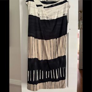 Piazza Sempione Color Block Asymmetrical gathers jersey dress -made in Italy!